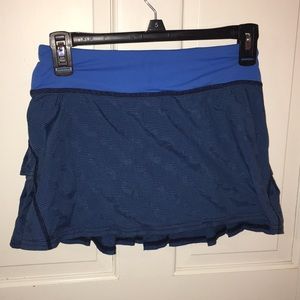 🍋Lululemon Blue Pace Setter Skirt Size 2